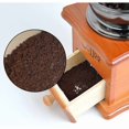 thumbnail image 4 of Brown Retro Manual Wooden Coffee Grinder with Portable Crank, Antique Design Coffee Grinder, Espresso Grinder for Coffee Beans, Coffee Beans, Stainles, 4 of 5
