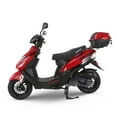 thumbnail image 5 of Motorsports 50 cc Scooter Street Motorcycle Gas Moped 50 cc Adult Bike with 12 inch Aluminum Wheels, Assembled in US, Deliver to Use,Red, 5 of 9