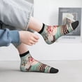 thumbnail image 2 of Naloa Vintage Typewriter Floral Ankle Socks for Women Non Slip Socks No Show Socks Classic Low Cut Casual Socks Casual Socks, 2 of 7