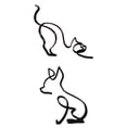 thumbnail image 1 of 2 piezas de de esculturas de mascota y para decoración de dormitorio, 1 of 7