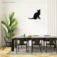 thumbnail image 3 of Korat Cat Breed Silhouette - Beautiful Solid Steel Home Decor Decorative Accent Metal Art Wall Sign, 3 of 6