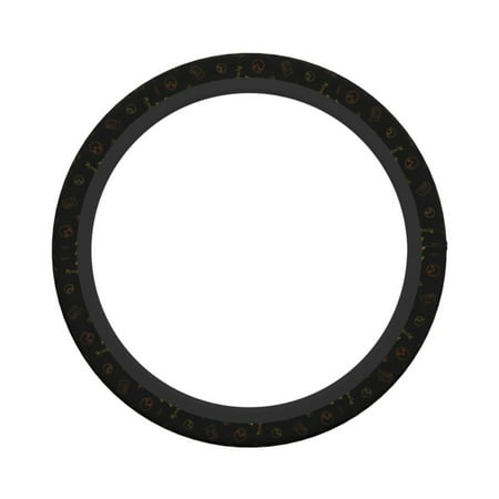 XMXY Car Steering Wheel Cover, Funny Schedule Doodles Non-Slip Jeep Truck Universal Elastic Steering Wheel Protector 15 inch