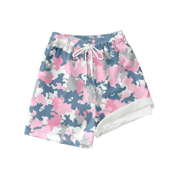 NAFUU Boys Casual Shorts Dinosaur Prints Swim Trunks With Stretch Comfortable For Kids Summer Active Wear Shorts For Boys Sizes 10-12 Years