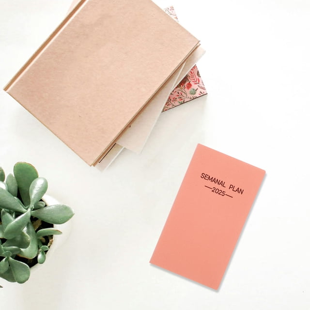 NIYANGLE 1Set Pocket Planner Weekly Planner Sturdy Binding for Daily Use in 2025