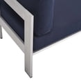 thumbnail image 6 of Modway Shore 8-Piece Modern Fabric/Aluminum Outdoor Sectional Sofa Set in Navy, 6 of 17