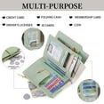 thumbnail image 6 of SENDEFN Small Wallets for Women RFID Blocking Leather Clutch Wallet Credit Card Holder Wallet with ID Window, 6 of 10