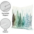 thumbnail image 4 of Birch Tree Pillow Covers Decorative Watercolor Mountain Pillow Covers 2 PCS Nature Forest Green Throw Pillow Covers 18x18 Inches Cotton Pillow Protectors with Hidden Zipper for Home Bedroom Decor, 4 of 5