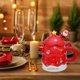 thumbnail image 5 of Taza De Cerámica Taza De Árbol De Navidad Con Tapa Y Cuchara, Juego De Tazas De Café De Cerámica Festivas, Decoraciones Navideñas Rojas Para Regalos De Invierno, 400 Ml (1 Unidad) Rkxzt, 5 of 9