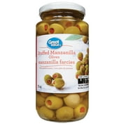 Olives manzanilla farcies avec pâte de piments Great Value