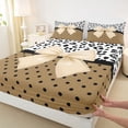 thumbnail image 3 of Castle Fairy Dreamy Bowtie Full Size Sheets,Leopard Print Bed Sheets, 3 of 7