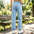 thumbnail image 7 of Lopecy-Sta Pants for Women Jogger Cargo Pants Elastic Drawstring Waist Multi Pockets Relaxed Fit Daily Wear Workout Trousers for All Seasons, 7 of 7