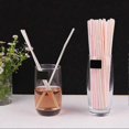 thumbnail image 4 of 100Pcs/Bag Drinking Straws Eco-friendly Multicolor Portable Flexible Disposable Plastic Drinking Straws for Home KAESI, 4 of 5