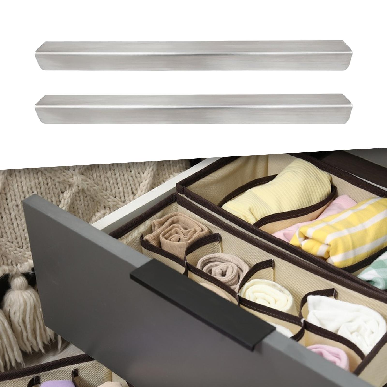 2 Pcs Slip on Edge Guard Cabinet Door Protectors Stainless Steel Construction for Home Office Baby Proofing