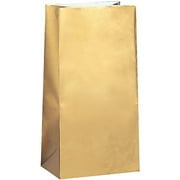 Paper Luminary & Party Bags, 10 x 5 in, Metallic Gold, 10ct Walmart