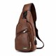thumbnail image 1 of Bolso de Hombre Bolso de Hombro Cross Body Bolso de Cuero Marrón Claro, 1 of 1