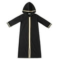 thumbnail image 4 of ANINEO Kids Thobe for Boys Arab Tobes Long Sleeve Kaftan Embroidered Robe with Pockets Arabic Abaya Clothes, 4 of 7