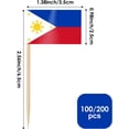 thumbnail image 2 of 200pcs Philippines Flag Toothpick Flags Picks, National Day, Birthday Party, 2 of 5