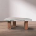 thumbnail image 2 of Meridian Furniture Messina Pink Genuine Marble Coffee Table, 2 of 7