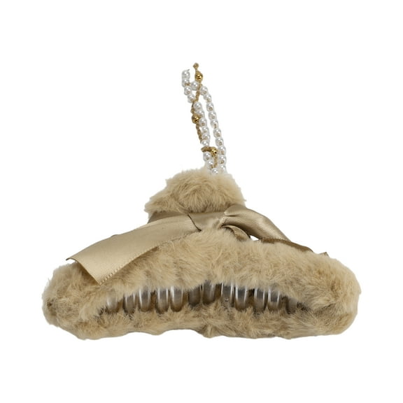 1 Pc Fashion Elegant Faux Pearl Tassels Hair Clips for Women for Girls Khaki