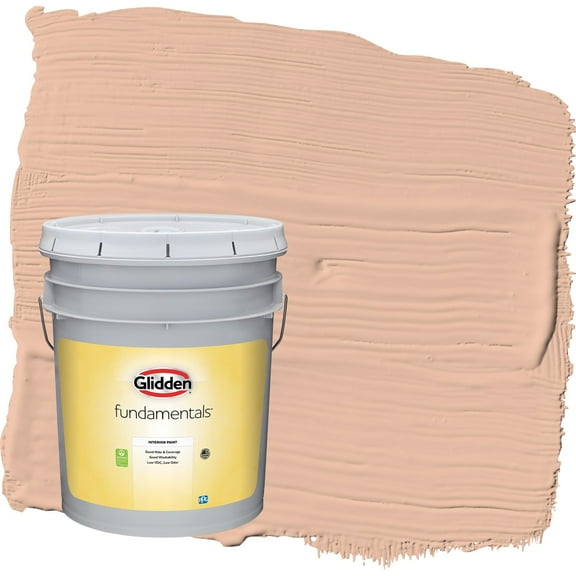 Glidden Fundamentals Starfish / Orange Eggshell Interior Paint, 5 Gallon