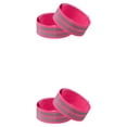 thumbnail image 4 of Yuarrent 2X bandas reflectantes brazo cinturón brazalete led correa elástica reflector noche correr jogging ciclismo rosa / 5 cm Rosa/5CM 2Conjunto, 4 of 6