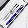 thumbnail image 7 of Jiibva Luxury Ballpoint Pen, 1.0mm Business Metal Ball Point Pen with 2 Refills Black Ink Pen Smooth Writing Rollerball Pen Fancy Ballpoint Pen Gift for Men Women Signature Executive, 7 of 7