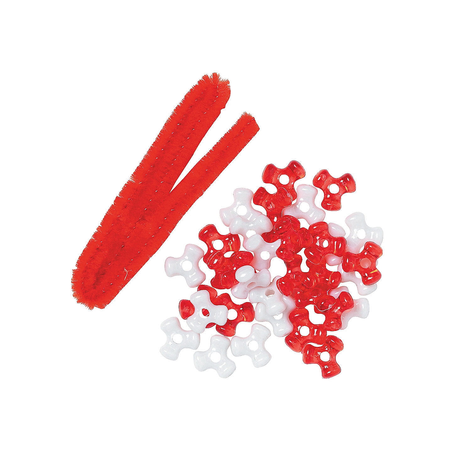 Bulk Beaded Candy Cane Ornament Craft Kit, Craft Kits, Christmas, 144 Pieces