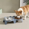thumbnail image 6 of Byujiro Elevated Tilted Double Pet Bowls Neck-Friendly Cat & Dog Feeding/Watering Set with Non-Slip Stand, Anti-Tipping Design, Easy-Clean Bowls for Small Pets, 6 of 6