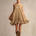 thumbnail image 6 of AUNVITO Women's Sleeveless Dress Round Neck Tank Style Casual and Comfortable Summer Dress, 6 of 9