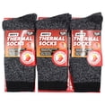 thumbnail image 6 of SLM Men's Thermal Heat Socks Heavy Duty Insulated Warm Winter Boot Sox Pack of 1,2,3, 6 of 6