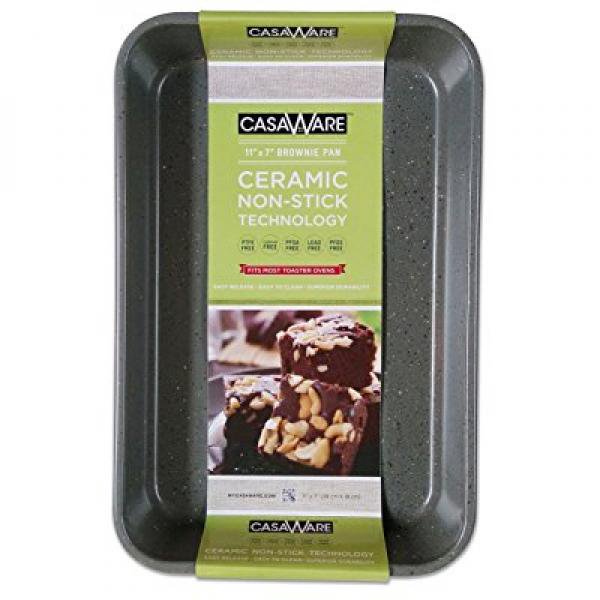 casaWare Toaster Oven Baking Pan 7 x 11inch Ceramic Coated NonStick