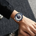 thumbnail image 6 of CURREN Wrist Watches for Men Quartz Leather Blue Male Clock 2021 Fashion Casual Top Brand Wristwatches with Date, 6 of 6