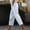 Multicolor, variant on WEIee Woman Capri Pants Casual Summer Pocket Cropped Pants with Drawstring Stripe Straight Leg Versatile Trousers Loose Fit Vacation Lady Pants Multicolor L