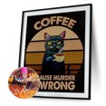 thumbnail image 2 of Pintura de diamante 5D DIY Full Square Drill Cat Kit Decoración del hogar Craft para Bar FLhrweasw Nuevo, 2 of 9