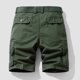 thumbnail image 3 of pstuiky Pantalones cortos para hombre, Pantalones cortos cargo de talla grande para hombre, con múltiples bolsillos, holgados, para playa y verano Pantalones cortos de baloncesto, 3 of 3