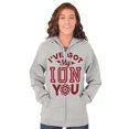 thumbnail image 3 of Funny Science Pun Nerdy Valentines Zip Up Hoodie Men's Women's Brisco Brands S, 3 of 5