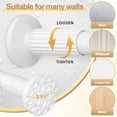 thumbnail image 4 of Tension Curtain Rods 51-128 Inch White, Adjustable Curtain Rod - No Drilling, Heavy Duty Spring Tension Extra Long Shower Rod for Bathroom, Window, Closet, Patio, Diameter 1.26 Inches, 4 of 14