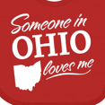 thumbnail image 4 of Inktastic Someone in Ohio Loves Me Boys or Girls Baby Bib, 4 of 4