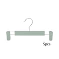 thumbnail image 2 of PONPRNGY Pants Hangers with Clips 5 Pack, Non-Slip Skirt Hangers for Women, Upgraded Heavy Duty Plastic Clip Hanger for Pants, Trousers, Jeans, 11" Short Hanger, 2 of 6