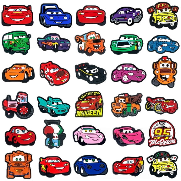 30Pcs McQueen Charms for Shoes Decoration Charms Accessories for Adult