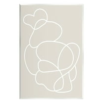 Stupell Industries Abstract Outline Composition Abstract Painting Unframed Art Print Wall Art, 13 x 19
