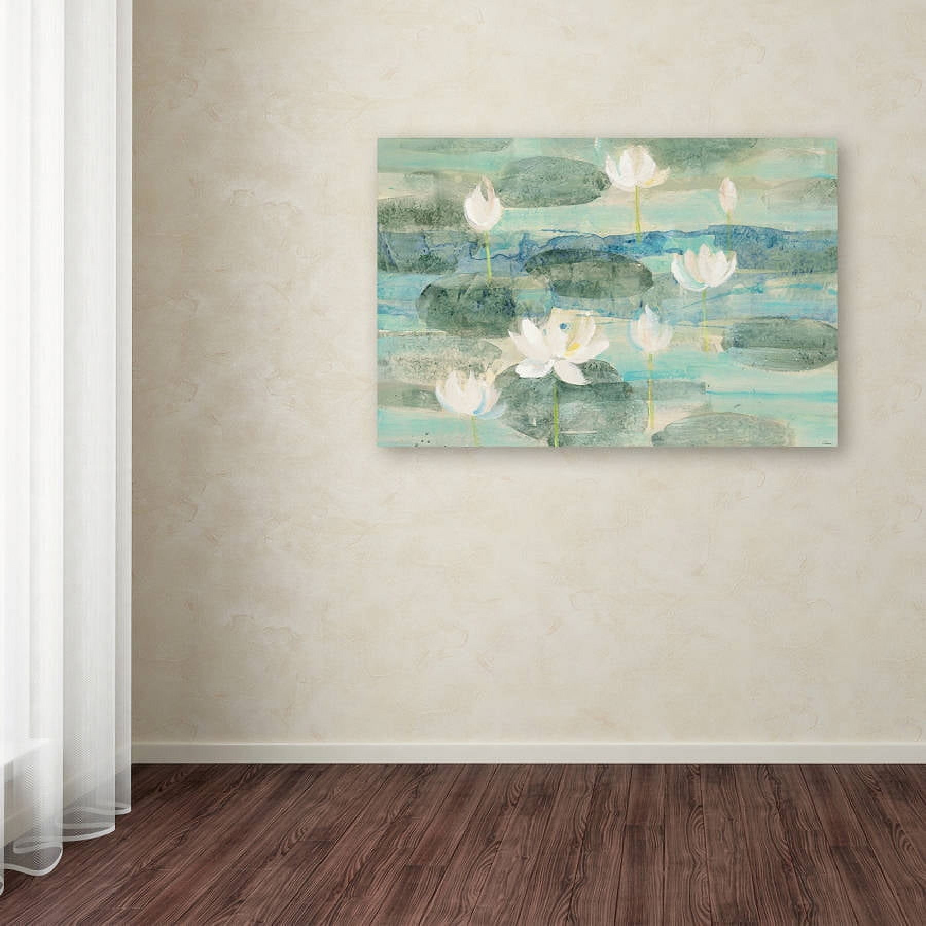 Trademark Fine Art "Water Lilies Bright" Canvas Art by Albena Hristova