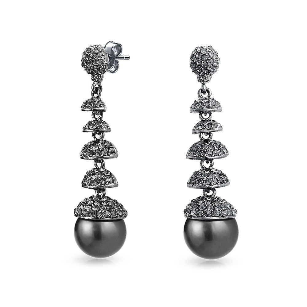 Black prom earrings Clearance