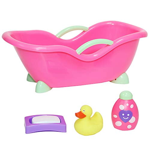 JC Toys Deluxe Doll Accessory Bundle High Chair Crib Bath and Extra Accessories for Dolls up to 11 Fits 11 La Baby Other Similar Sized Dolls Walmart