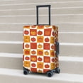 thumbnail image 6 of Hirioo Pumpkin Plaid for Elasticity Suitcase Cover (No luggage Included) Durable Luggage Protector Fits 18-32 Inch Luggage-Large, 6 of 7