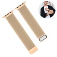 thumbnail image 2 of Correa de metal Malla Hebilla magnética de acero inoxidable Compatible con Apple Watch BandsOro rosa, 38/40/41 Fokelyi 222875-2, 2 of 7