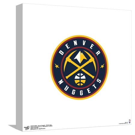 Gallery Pops NBA Denver Nuggets – Global Logo Canvas Wall Art Unframed Version 12 x 12