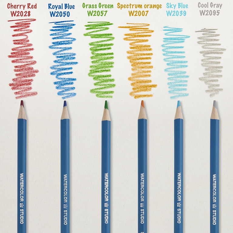 Kingart Watercolor Pencils, 24-Color Set photo 6