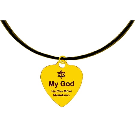 Messianic, Yeshua, God Is Good Goldtone Charm On A Adjustable Black Suede Necklace, What A Wonderful Gift For Yourself Or Someone Special. Hyperallergenic-Safe.No Nickel, Lead,Or Cadmium In The Metal