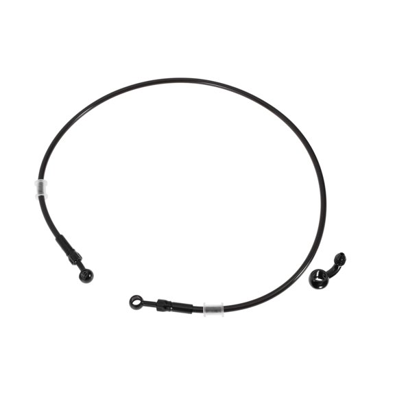 100cm Motorcycle Brake Clutch Oil Hose Line Nylon Stainless Steel Wire Braid PU Motorcycle Hydraulic Brake Line for Motorcycles Dirt Bikes ATV Black